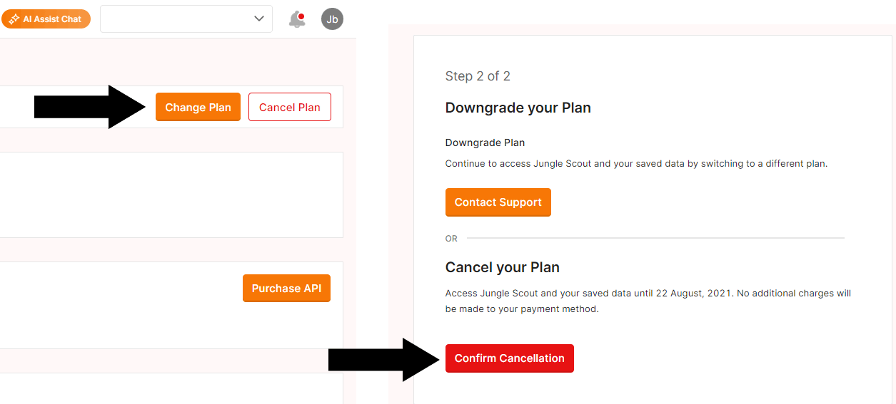 how to cancel my jungle scout subscription 2