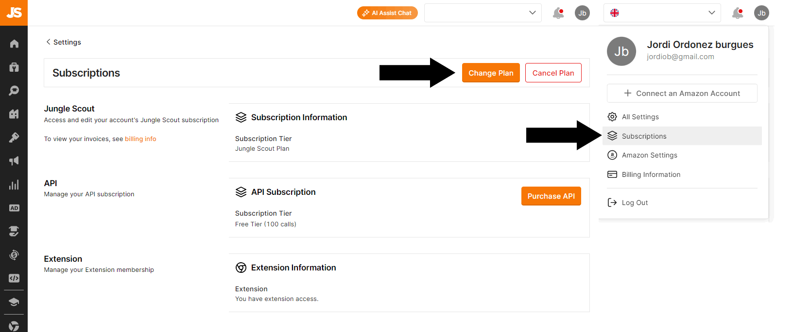 how to cancel my jungle scout subscription